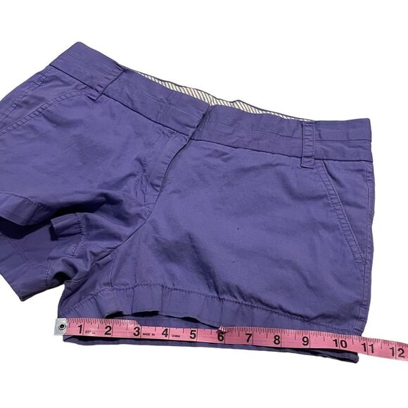 10/$25🦋 J. Crew Purple Broken-In Mid Rise Chino Shorts - Size 4 - Picture 11 of 12